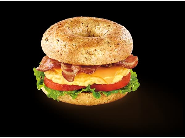 Tim Hortons Bacon Everything Bagel Sandwich – Canada menu item photo