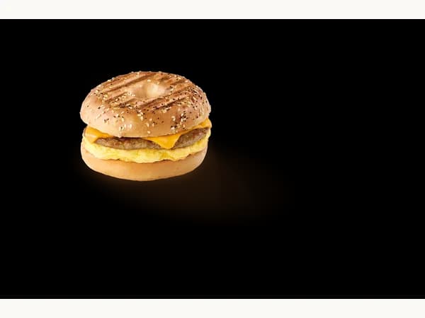 Tim Hortons Sausage Everything Bagel Sandwich – Canada menu item photo